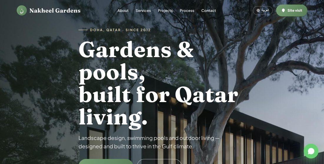 Nakheel Gardens website demo — ScrollJuice